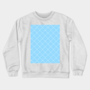 Manchester City Retro 1987 Home Sky Blue and White Pinstripe Cheques Crewneck Sweatshirt